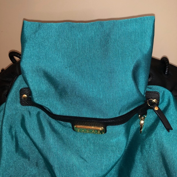 Fiore by Isabella Fiore Black Leather Braid Tote - Picture 12 of 15